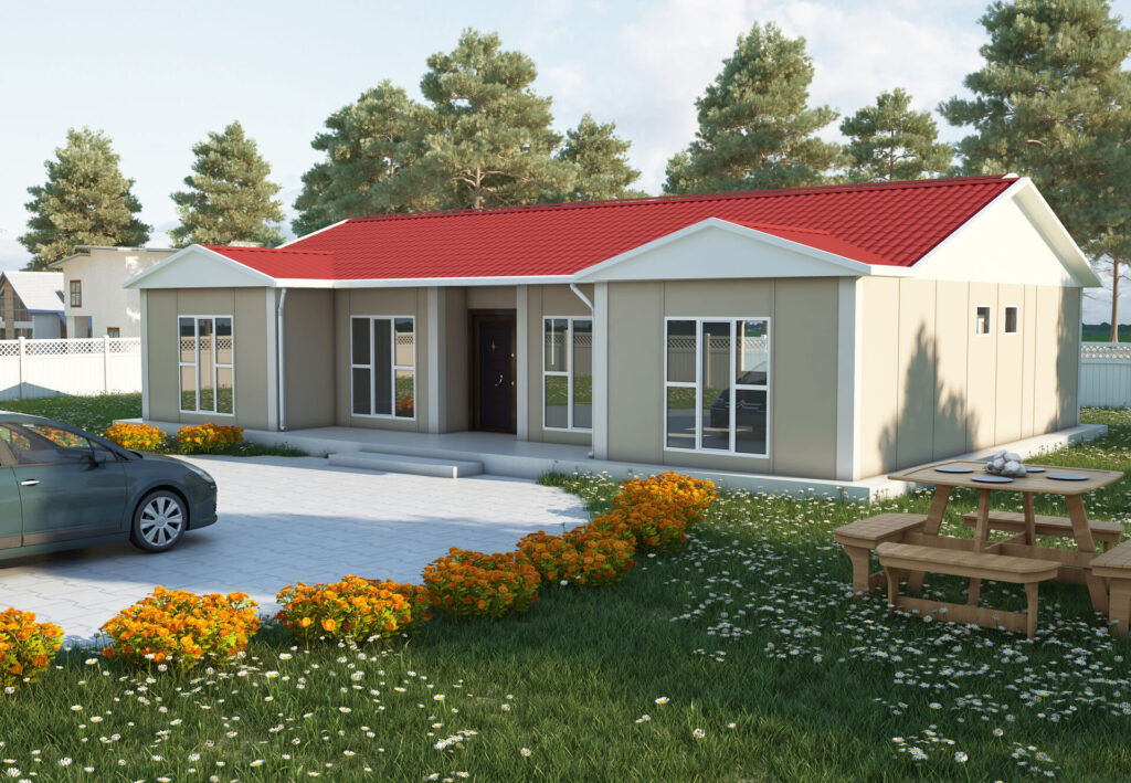 VERA 536 — 129 m² 4+1 Tek Katlı Prefabrik Ev