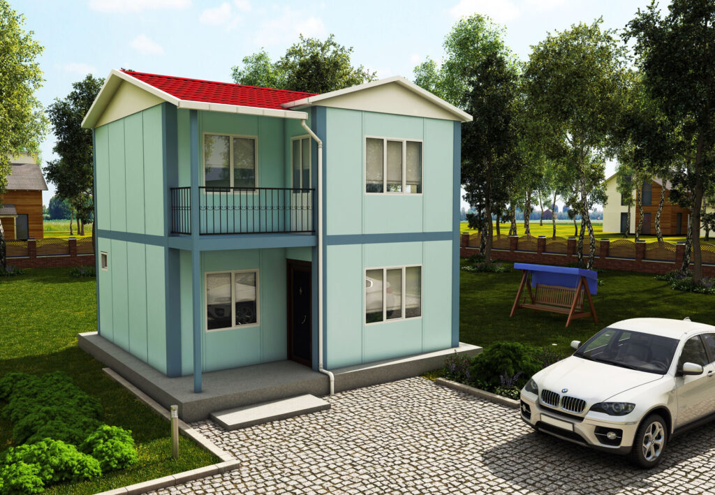 VERA 711 — 80 m² 2+1 Çift Katlı Prefabrik Ev