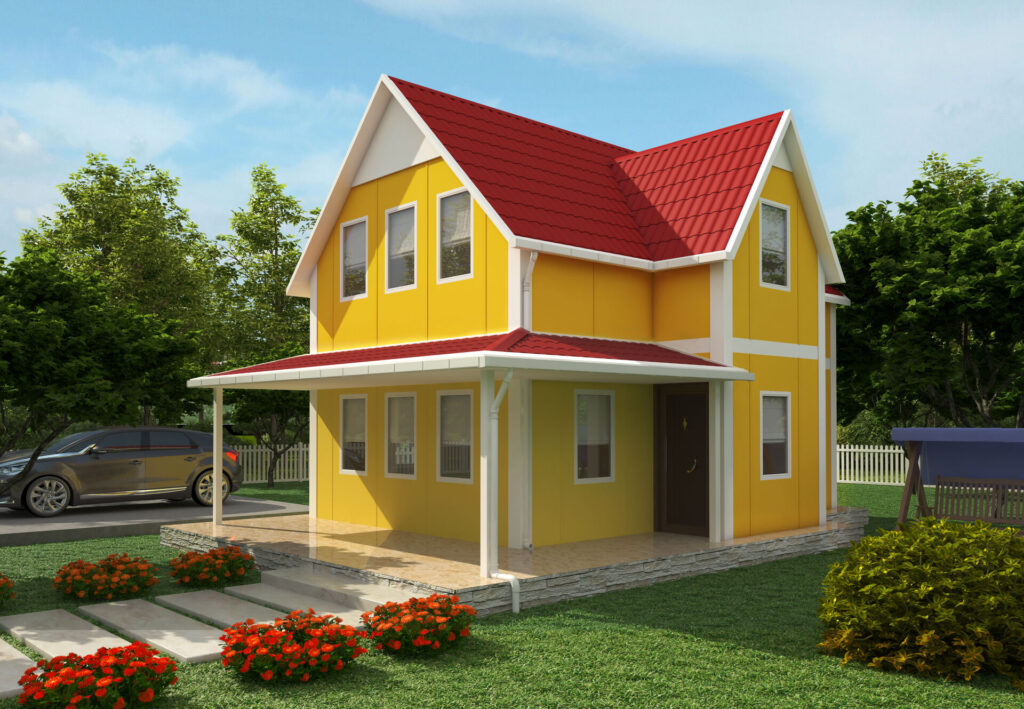 VERA 713 — 100 m² 3+1 Çift Katlı Prefabrik Ev