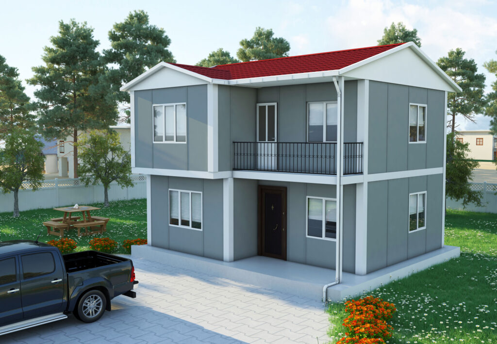 VERA 715 — 105 m² 3+1 Çift Katlı Prefabrik Ev