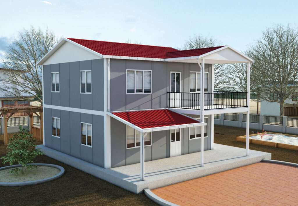 VERA 722 — 144 m² 4+1 Çift Katlı Prefabrik Ev