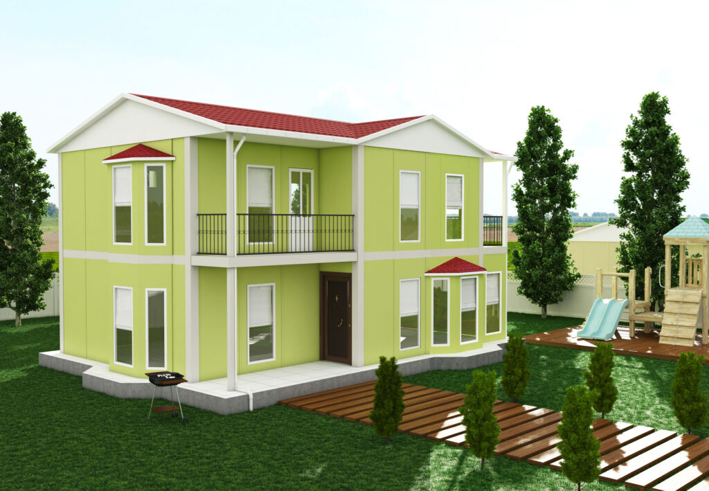 VERA 724 — 155 m² 3+1 Çift Katlı Prefabrik Ev
